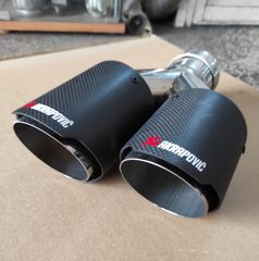 ΜΠΟΥΚΑ AKRAPOVIC CARBON Φ76 υπάρχει δεξιά και αριστερή - KARALOIZOS exhaust