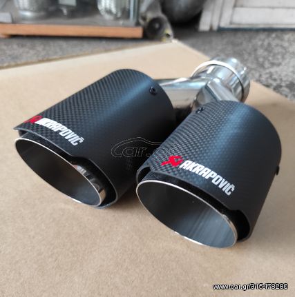 ΜΠΟΥΚΑ AKRAPOVIC CARBON Φ76 υπάρχει δεξιά και αριστερή - KARALOIZOS exhaust