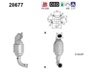 ΚΑΤΑΛΥΤΗΣ PEUGEOT 108-2008-208-301-308 1.0/1.2cc 2012- KARALOIZOS exhaust