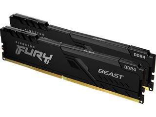 Kingston Fury Beast 64GB DDR4 RAM με 2 Modules (2x32GB) και Ταχύτητα 3600 για Desktop (KF436C18BBK2/64) - Πληρωμή και σε έως 9 δόσεις