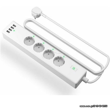 Smart WiFi Surge Protector Meross MSS425F Ασύρματο Πολύμπριζο