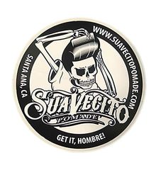 Suavecito Pomade Sticker White 7.20 x 7.20cm