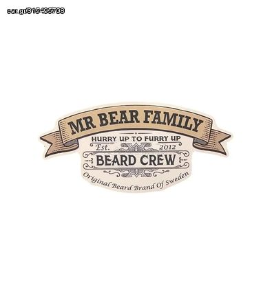 Mr Bear Family Beard Crew Sticker 12 x 5.5cm