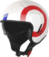 Origine Sierra Round Gloss Red/ Blue/White Κράνος Μηχανής Jet 1050gr με Sunvisor