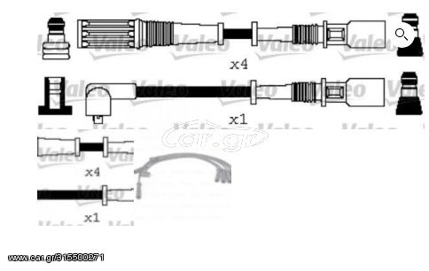 ΜΠΟΥΖΟΚΑΛΩΔΙΑ ΣΕΤ FIAT (0986356853) CHAMPION