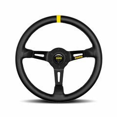 Γνήσιο Τιμόνι Momo Mod. 08   88 mm , μαύρο δέρμα - 35 cm