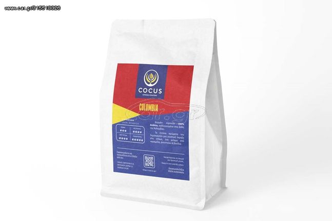 Καφές Espresso COCUS Single Origin COLOMBIA 0.25 kg Αλεσμένος