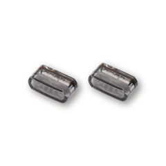 Φλας 'Module 1' turn signals, horizontal mount. Smoke lens, ECE