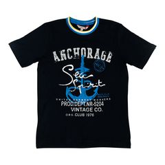 Παιδικό t-shirt ναυτικό μπλε για αγόρια (4-16 ετών)