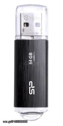 SILICON POWER USB Flash Drive Blaze B02, 64GB, USB 3.2, μαύρο