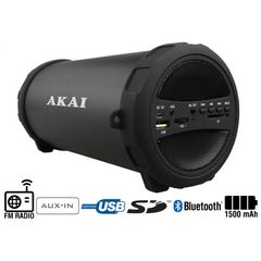 Akai ABTS-11B Φορητό ηχείο Bluetooth με ραδιόφωνο USB, Aux-In και κάρτα SD – 10W