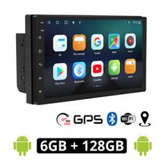 6GB 2-DIN Android οθόνη αυτοκινήτου 7" ιντσών με GPS οκταπύρηνη (DSP equalizer WI-FI 2DIN Playstore DSP 6+128GB ηχοσύστημα αυτοκίνητου MP3 MP5 Video USB Ραδιόφωνο Bluetooth Mirrorlink 4x60W Universal)