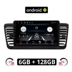 SUBARU LEGACY (2002 - 2008) Android οθόνη αυτοκίνητου 6GB με GPS WI-FI (ηχοσύστημα αφής 9" ιντσών OEM Youtube Playstore MP3 USB Radio Bluetooth Mirrorlink εργοστασιακή, 4x60W, AUX) SU45-6GB
