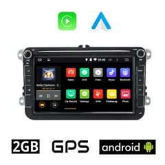 VW SKODA SEAT Android οθόνη αυτοκίνητου 8" με GPS, WI-FI, Playstore, Youtube OEM OEM724
