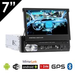 Android αναδιπλούμενη οθόνη 7" ιντσών με GPS (WI-FI Youtube USB 1DIN MP3 MP5 Bluetooth 1 DIN ηχοσύστημα αυτοκινήτου Mirrorlink 4x60W Universal Ελληνικό μενού) 9602A