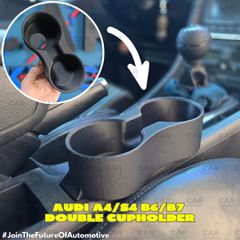 Audi A4/S4 B6/B7 Διπλή Θήκη Ποτηριών – Κεντρική Κονσόλα με Θέση Αναπτήρα