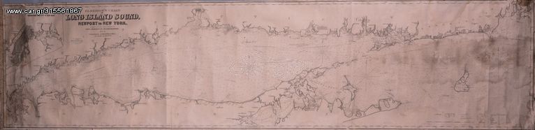 Χάρτης / Map - Eldridge's Chart of Long Island Sound from Newport to New York 1874