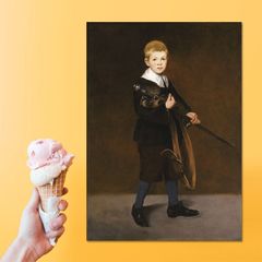 Πίνακας σε καμβά Edouard Manet - Boy with a sword - 50x71 Τελαρωμένος καμβάς σε ξύλο με πάχος 2cm