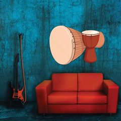 Αυτοκόλλητο τοίχου με Μουσική Τουμπερλέκι - 50 cm * 36 cm