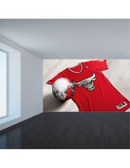 Ταπετσαρία με ποδόσφαιρο με Chicago Bulls - Βινύλιο 140 cm * 80 cm