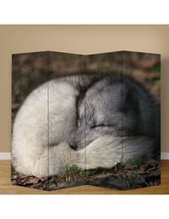 Παραβάν Αλεπού - 80 cm * 160 cm [Δίφυλλο] Ύφασμα  (2 Όψεις)