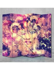 Παραβάν Γυναίκα Κριός - 80 cm * 160 cm [Δίφυλλο] Ύφασμα  (2 Όψεις)