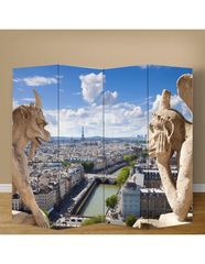 Παραβάν Παρίσι - 80 cm * 160 cm [Δίφυλλο] Ύφασμα  (2 Όψεις)