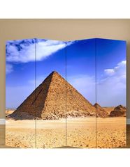 Παραβάν Αίγυπτος - 80 cm * 160 cm [Δίφυλλο] Ύφασμα  (2 Όψεις)