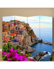 Παραβάν Σικελία - 80 cm * 160 cm [Δίφυλλο] Ύφασμα  (2 Όψεις)