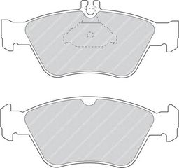 ΤΑΚΑΚΙΑ ΕΜ. MERCEDES C-CLASS, CLK, E-CLASS, SLK, W202,S202,C208,W210,S210,R170 (FERODO) WVA 21664, 21795