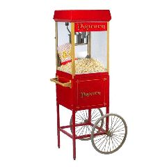 Trolley για μηχανή Popcorn Fun Pop 4oz με λαβή και ενσωματωμένο θάλαμο για την αποθήκευση αναλώσιμων