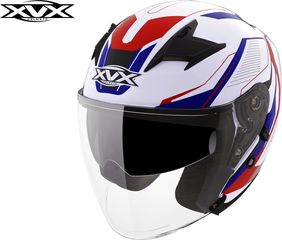 XVX RX400 Dream White/Blue/Red Κράνος Μηχανής Jet 1450gr