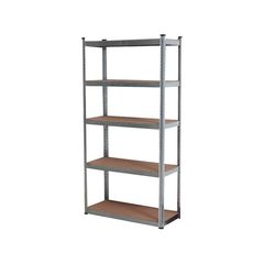BSR2100 Ραφιέρα Γαλβανιζέ 5 Ράφια MDF - ΡΑΦΙΕΡΕΣ - BORMANN ELITE (#023357)