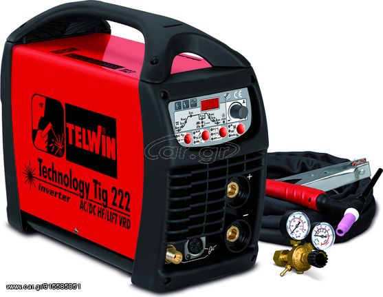 TELWIN TECHNOLOGY TIG 222 ΗΛΕΚΤΡΟΚΟΛΛΗΣΗ INVERTER ΠΑΛΜΙΚΗ+ΔΩΡΟ ΜΑΣΚΑ