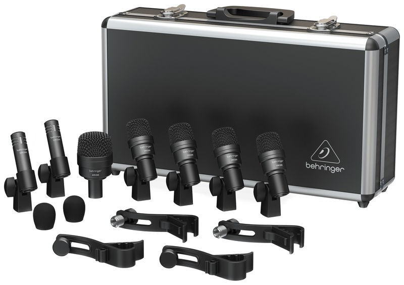 BEHRINGER BC1200 - PROFESSIONAL 7-PIECE DRUM DYNAMIC MICROPHONE SET FOR STUDIO AND LIVE APPLICATION - Behringer