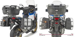 Βασεις πλαινων βαλιτσων GIVI PLO1178MK για HONDA CRF1100L AFRICA TWIN ADV SPORTS 2019-23