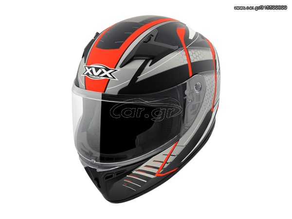 XVX Storm RS-300 Matt Red-Black Κράνος Μηχανής Full Face 1400gr