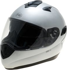 FM F49 Full-Face Κράνος Ασημί