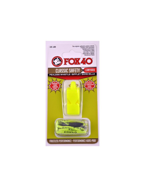 Whistle Fox 40 Classic Safety string 99031308 neon