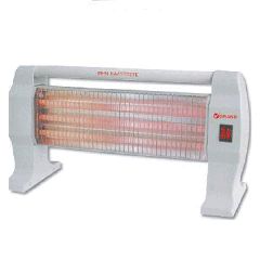Θερμάστρα χαλαζία mini Quartz 1200W 220V-240V με πλέγμα προστασίας και λαβή μεταφοράς