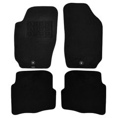 Πατάκια δαπέδου μοκέτας Basic μαύρα για Seat Ibiza (III) 4τμχ