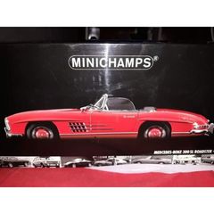 *RARE* 1957 MERCEDES-BENZ 300SL ROADSTER / MINICHAMPS / 1:18 - RED / DIECAST