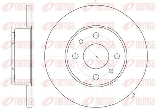 Δισκόπλακα REMSA 611100 για Fiat Fiorino 1700cc Turbodiesel 63ps 1997 2001