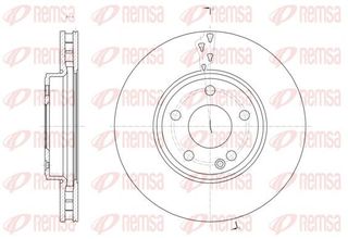 Δισκόπλακα REMSA 6152210 για Mercedes-Benz CLA-Class Coupe C117 2100cc 200 CDI 4MATIC 136ps 2014 Σήμερα