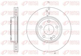 Δισκόπλακα REMSA 6152210 για Mercedes-Benz CLA-Class Coupe C117 1800cc 200 CDI 136ps 2013
