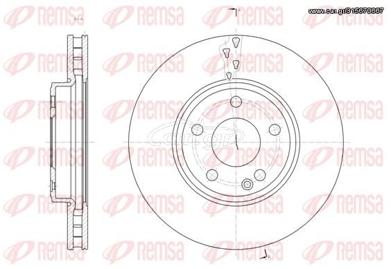 Δισκόπλακα REMSA 6152210 για Mercedes-Benz CLA-Class Coupe C117 2000cc 220 4MATIC 184ps 2016 Σήμερα