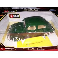 VW KAFER-BEETLE 1955 / BBURAGO / 1:18 - *RARE* GREEN COLOR / DIECAST