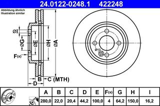 Δισκόπλακα SIGMAUTO DBB617V για Mini Clubman R55 1600cc D 112ps 2012 2014