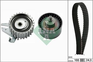 Σετ οδοντωτού ιμάντα INA 530022610 για Alfa Romeo 145 1600cc 16Valves Twin Spark 112ps 1997 2000