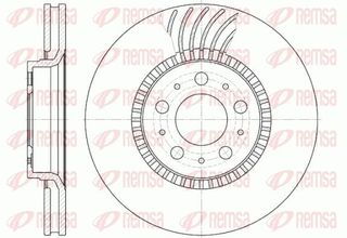 Δισκόπλακα REMSA 659110 για Volvo S60 2400cc D 126ps 2005 2010